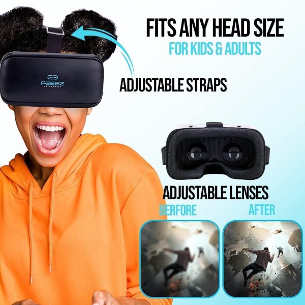 FEEBZ 3D VR Headset for Kids 2.0 - for iPhone & Android Phones - Image 4