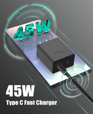 2Port 45W Super Fast Charger Type C
